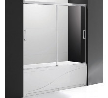 Шторка на ванну Cezares Tandem Soft VF-2 200х145 профиль Хром стекло прозрачное