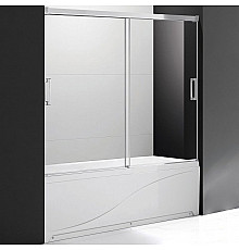 Шторка на ванну Cezares Tandem Soft VF-2 200х145 профиль Хром стекло прозрачное