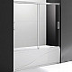 Купить Шторка на ванну Cezares Tandem Soft VF-2 200х145 профиль Хром стекло прозрачное в магазине сантехники Santeh-Crystal.ru