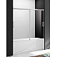 Купить Шторка на ванну Cezares Tandem Soft 150x145 TANDEM-SOFT-VF-2-150/145-C-Cr-IV профиль Хром стекло прозрачное в магазине сантехники Santeh-Crystal.ru