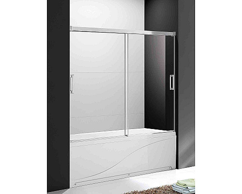 Заказать Шторка на ванну Cezares Tandem Soft 160x145 TANDEM-SOFT-VF-2-160/145-C-Cr-IV профиль Хром стекло прозрачное в магазине сантехники Santeh-Crystal.ru