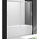Купить Шторка на ванну Cezares Tandem Soft 180 TANDEM-SOFT-VF-2-180/145-P-Cr профиль Хром стекло рифленое в магазине сантехники Santeh-Crystal.ru
