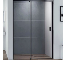 Душевая дверь Cezares Urban 110 URBAN-B-12-110-C-NERO профиль Черный матовый стекло прозрачное