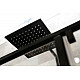 Купить Душевая дверь Cezares Urban 140 URBAN-B-12-140-C-NERO профиль Черный матовый стекло прозрачное в магазине сантехники Santeh-Crystal.ru