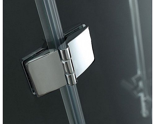 Купить Душевая дверь Cezares Verona 150 L VERONA-W-B-13-30+60/60-P-Cr-L профиль Хром стекло рифленое в магазине сантехники Santeh-Crystal.ru