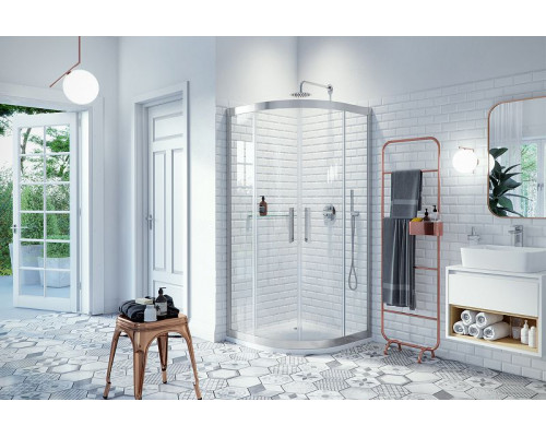 Купить Душевой уголок Excellent 600 90х90 KAAC.1901.900.LP профиль Хром стекло прозрачное в магазине сантехники Santeh-Crystal.ru