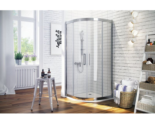 Купить Душевой уголок Excellent 600 90х90 KAAC.1901.900.LP профиль Хром стекло прозрачное в магазине сантехники Santeh-Crystal.ru