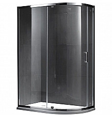 Душевой уголок Gemy Sunny Bay 100х90 профиль Хром стекло прозрачное