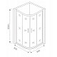 Заказать Душевой уголок Good Door Cofe R-80-C-B 80x80 КФ00001 профиль Черный стекло прозрачное в магазине сантехники Santeh-Crystal.ru