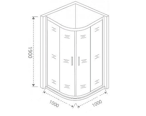 Santeh-Crystal.ru: Душевой уголок Good Door Cofe R-100-C-B 100x100 КФ00003 профиль Черный стекло прозрачное Купить Душевой уголок Good Door Cofe R-100-C-B 100x100 КФ00003 профиль Черный стекло прозрачное в магазине сантехники Santeh-Crystal.ru