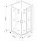 Купить Душевой уголок Good Door Cofe R-100-C-B 100x100 КФ00003 профиль Черный стекло прозрачное в магазине сантехники Santeh-Crystal.ru