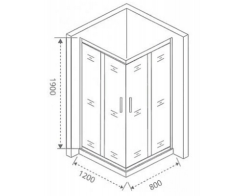 Santeh-Crystal.ru: Душевой уголок Good Door Cofe CR-120-80-C-B 120x80 КФ00008 профиль Черный стекло прозрачное Купить Душевой уголок Good Door Cofe CR-120-80-C-B 120x80 КФ00008 профиль Черный стекло прозрачное в магазине сантехники Santeh-Crystal.ru