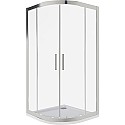 Душевой уголок Good Door Cofe R-80-C-CH 80x80 КФ00021 профиль Хром стекло прозрачное