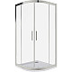 Купить Душевой уголок Good Door Cofe R-100-C-CH 100x100 КФ00023 профиль Хром стекло прозрачное в магазине сантехники Santeh-Crystal.ru