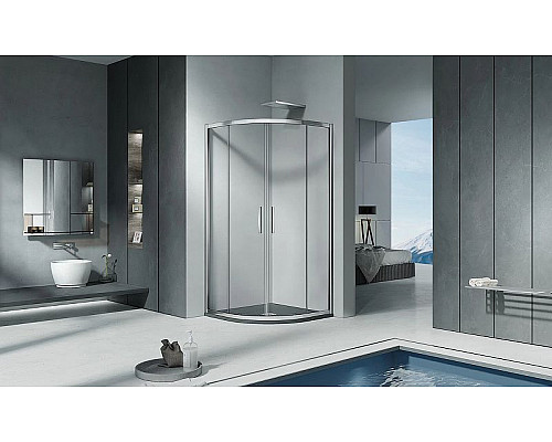 Santeh-Crystal.ru: Душевой уголок Good Door Cofe R-100-C-CH 100x100 КФ00023 профиль Хром стекло прозрачное Купить Душевой уголок Good Door Cofe R-100-C-CH 100x100 КФ00023 профиль Хром стекло прозрачное в магазине сантехники Santeh-Crystal.ru