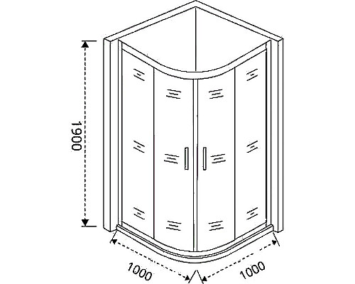 Santeh-Crystal.ru: Душевой уголок Good Door Cofe R-100-C-CH 100x100 КФ00023 профиль Хром стекло прозрачное Купить Душевой уголок Good Door Cofe R-100-C-CH 100x100 КФ00023 профиль Хром стекло прозрачное в магазине сантехники Santeh-Crystal.ru
