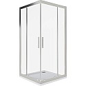 Душевой уголок Good Door Cofe CR-80-C-CH 80x80 КФ00025 профиль Хром стекло прозрачное