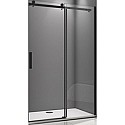 Душевая дверь в нишу Good Door Galaxy WTW-110-C-B 110 профиль Черный стекло прозрачное