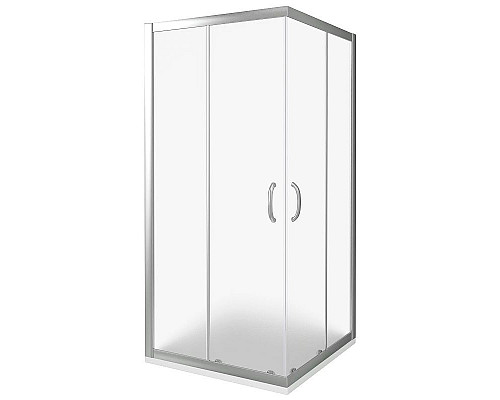 Купить Душевой уголок Good Door Infinity CR-80-G-CH 80х80 профиль Хром стекло Грейп в магазине сантехники Santeh-Crystal.ru