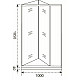 Приобрести Душевая дверь Good Door Infinity SD-100-C-CH 100 профиль Хром стекло прозрачное в магазине сантехники Santeh-Crystal.ru