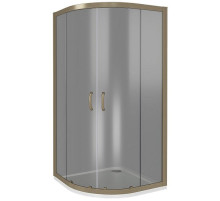 Душевой уголок Good Door Jazze 90x90 R-90-C-G профиль Золото стекло прозрачное