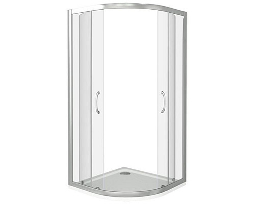 Приобрести Душевой уголок Good Door Latte R-100 100x100 профиль Белый стекло прозрачное в магазине сантехники Santeh-Crystal.ru