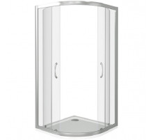 Душевой уголок Good Door Neo R-80-С-CH 80х80 профиль Хром стекло прозрачное