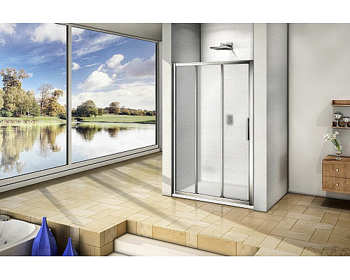 Приобрести Душевая дверь Good Door Orion WTW-110-G-CH 110 профиль Хром стекло Grape в магазине сантехники Santeh-Crystal.ru