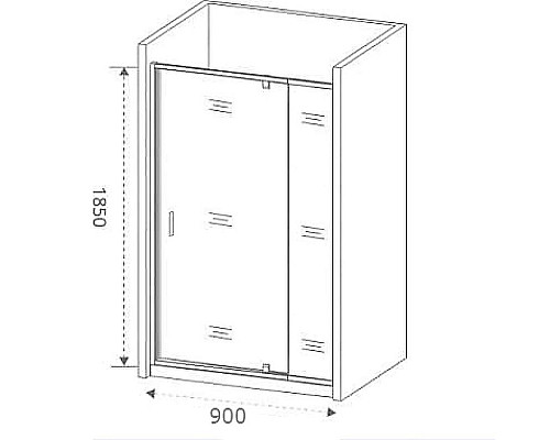 Заказать Душевая дверь Good Door Orion WTW-PD-90-С-СH 90 профиль Хром стекло прозрачное в магазине сантехники Santeh-Crystal.ru