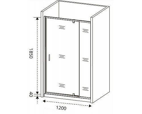 Заказать Душевая дверь Good Door Orion WTW-PD-120-С-СH 120 профиль Хром стекло прозрачное в магазине сантехники Santeh-Crystal.ru