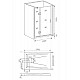 Купить Душевая дверь Good Door Saturn WTW-120-C-CH-R 120 профиль Хром стекло прозрачное в магазине сантехники Santeh-Crystal.ru