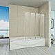 Купить Шторка на ванну Good Door Screen GR4-100-C-CH 100 профиль Хром стекло прозрачное в магазине сантехники Santeh-Crystal.ru