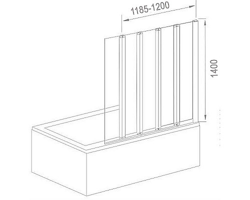 Santeh-Crystal.ru: Шторка на ванну Good Door Screen 120х140 GR5-120-C-CH профиль Хром стекло прозрачное Приобрести Шторка на ванну Good Door Screen 120х140 GR5-120-C-CH профиль Хром стекло прозрачное в магазине сантехники Santeh-Crystal.ru