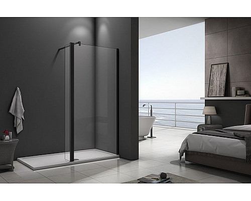 Santeh-Crystal.ru: Душевая перегородка Good Door Walk In SP2-90-C-B 90x28 профиль Черный стекло прозрачное Купить Душевая перегородка Good Door Walk In SP2-90-C-B 90x28 профиль Черный стекло прозрачное в магазине сантехники Santeh-Crystal.ru