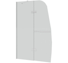 Шторка на ванну Grossman 110 GR-102/2 профиль Хром стекло прозрачное