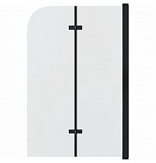 Шторка на ванну Grossman 110x150 GR-106110BLACK профиль Черный стекло прозрачное