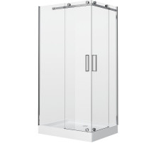 Душевой уголок Grossman Cosmo 110x90 L GR-1110L профиль Хром стекло прозрачное