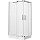 Заказать Душевой уголок Grossman Cosmo 110x90 L GR-1110L профиль Хром стекло прозрачное в магазине сантехники Santeh-Crystal.ru