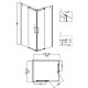 Заказать Душевой уголок Grossman Cosmo 110x90 L GR-1110L профиль Хром стекло прозрачное в магазине сантехники Santeh-Crystal.ru