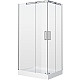 Заказать Душевой уголок Grossman Galaxy 110х80 L GR-3110L профиль Хром стекло прозрачное в магазине сантехники Santeh-Crystal.ru