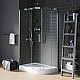 Заказать Душевой уголок Grossman Galaxy 110x80 L GR-4110L профиль Хром стекло прозрачное в магазине сантехники Santeh-Crystal.ru