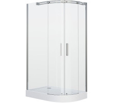 Душевой уголок Grossman Galaxy 120x80 L GR-4120L профиль Хром стекло прозрачное