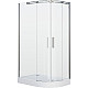 Заказать Душевой уголок Grossman Galaxy 120x80 L GR-4120L профиль Хром стекло прозрачное в магазине сантехники Santeh-Crystal.ru