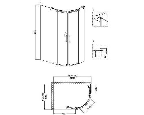 Santeh-Crystal.ru: Душевой уголок Grossman Galaxy 120x80 L GR-4120L профиль Хром стекло прозрачное Заказать Душевой уголок Grossman Galaxy 120x80 L GR-4120L профиль Хром стекло прозрачное в магазине сантехники Santeh-Crystal.ru