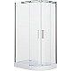 Приобрести Душевой уголок Grossman Galaxy 120x90 L GR-4121L профиль Хром стекло прозрачное в магазине сантехники Santeh-Crystal.ru