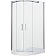 Купить Душевой уголок Grossman Galaxy 120x90 R GR-4121R профиль Хром стекло прозрачное в магазине сантехники Santeh-Crystal.ru