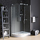 Купить Душевой уголок Grossman Galaxy 120x90 R GR-4121R профиль Хром стекло прозрачное в магазине сантехники Santeh-Crystal.ru