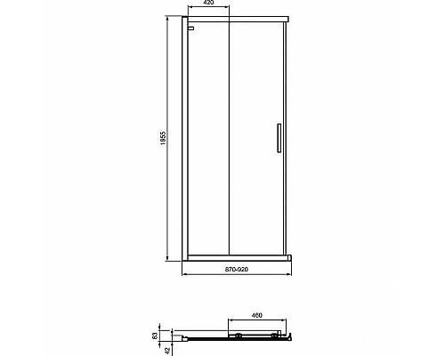 Santeh-Crystal.ru: Душевая дверь Ideal Standard Connect 2 90 K966801 профиль Euro White стекло прозрачное Заказать Душевая дверь Ideal Standard Connect 2 90 K966801 профиль Euro White стекло прозрачное в магазине сантехники Santeh-Crystal.ru