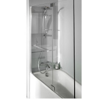 Шторка на ванну Jacob Delafon Bain Douche Neo 100х140 E4931-GA профиль Хром стекло прозрачное