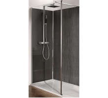 Душевая перегородка Jacob Delafon Contra 140 E22WP140-GA профиль Хром стекло прозрачное